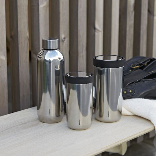 Stelton Ποτήρι Θερμός Ανοξείδωτο 200ml Μαύρο