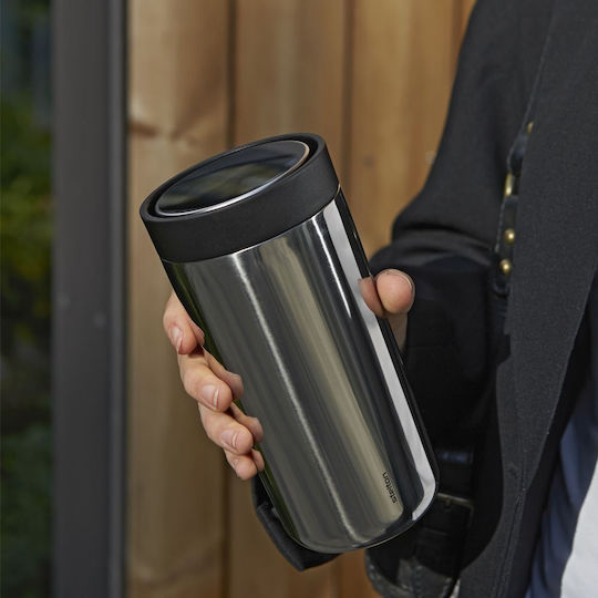 Stelton Ποτήρι Θερμός Ανοξείδωτο 200ml Μαύρο