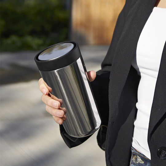 Stelton Ποτήρι Θερμός Ανοξείδωτο 200ml Μαύρο