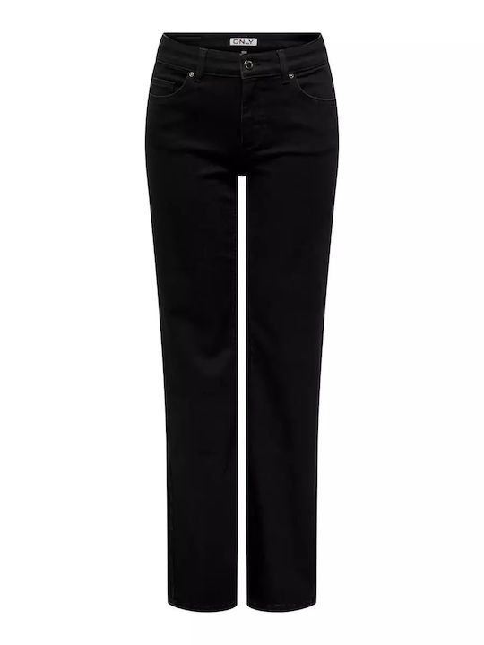 Blush Women's Jean Trousers in Straight Line Black