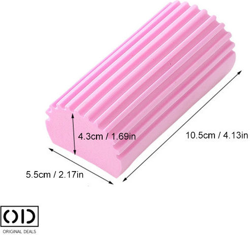 Burete Magic Universal pentru Curățare Capacitate Mare de Absorbție a Lichidelor Antistatic Hipoalergenic Dimensiune 10,5 Cm X 5,5 Cm X 4,5 Cm Roz Oferte Originale
