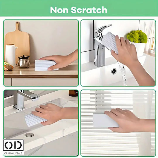 Magic Sponge Universal Cleaning High Liquid Absorption Capacity Anti-static Anti-allergic Size 10.5 Cm X 5.5 Cm X 4.5 Cm Gray Original Deals