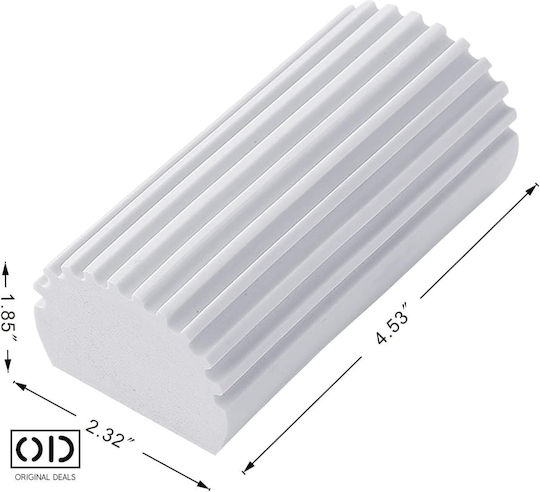 Magic Sponge Universal Cleaning High Liquid Absorption Capacity Anti-static Anti-allergic Size 10.5 Cm X 5.5 Cm X 4.5 Cm Gray Original Deals