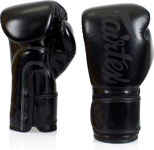 Fairtex Mănuși de Box din Piele Sintetică pentru Competiție Negre