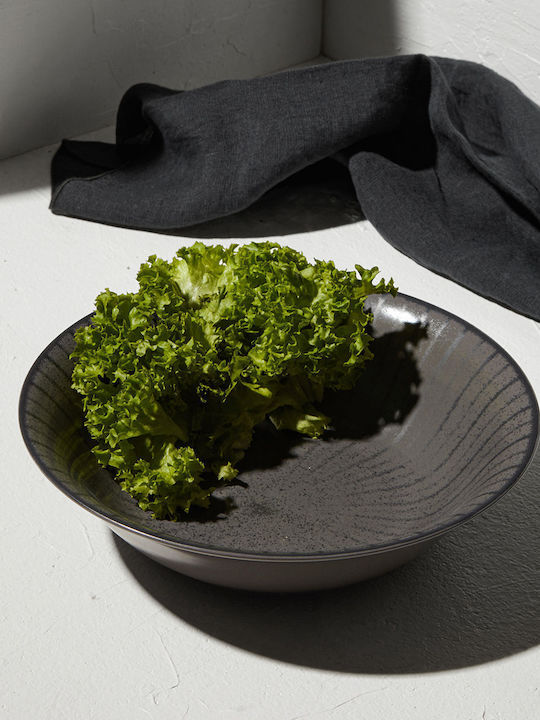 Estia Nordic Porcelain Salad Bowl Gray 23x23cm