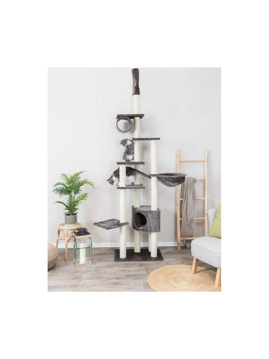 Trixie Madrid Scratching Post Cat Trees Gray Ceiling 6 levels 68x44x245cm