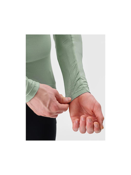 4F Functional Long Sleeves Cycling Jersey Green