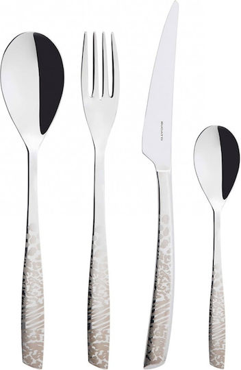 Casa Bugatti Riviera Animalier Set de Tacâmuri Inoxidabil Argintiu 16buc