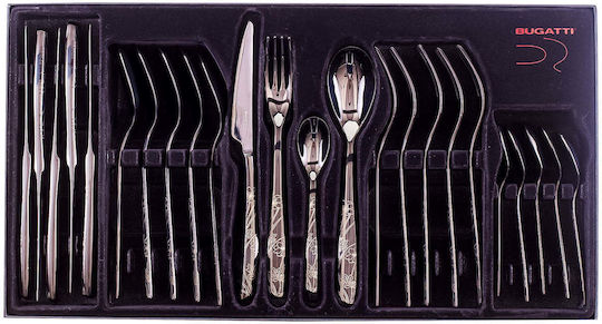 Casa Bugatti Riviera La Ville Champagn Cutlery Set Stainless Gold 24pcs