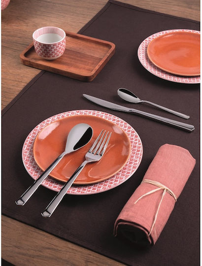 Casa Bugatti Set de Tacâmuri Inoxidabil Argintiu 24buc