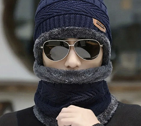 Beanie Unisex Căciulă Tricotat în culoarea Gri