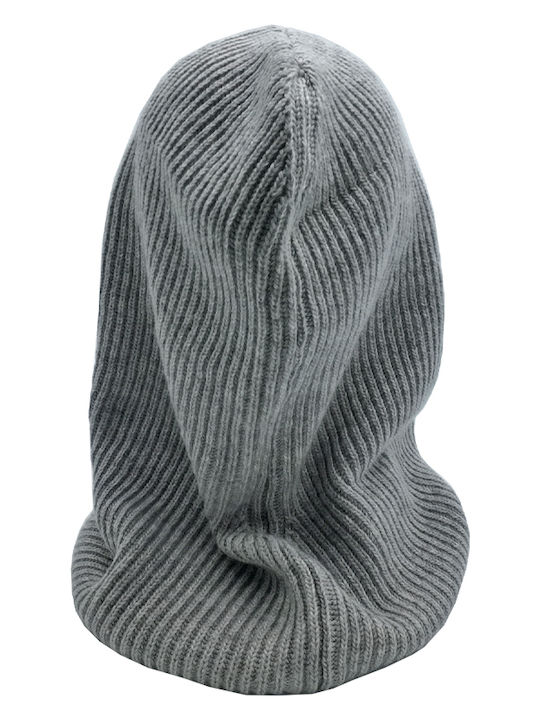 Beanie Unisex Σκούφος Πλεκτός σε Γκρι χρώμα