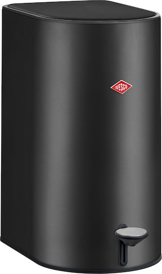 Wesco Wesco Step Boy Mülleimer Metallisch mit Pedal Schwarz 9lt