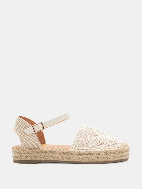 Luigi Women's Knitted Espadrilles Beige