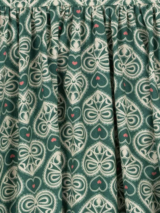 Children's Dress Lacy Green