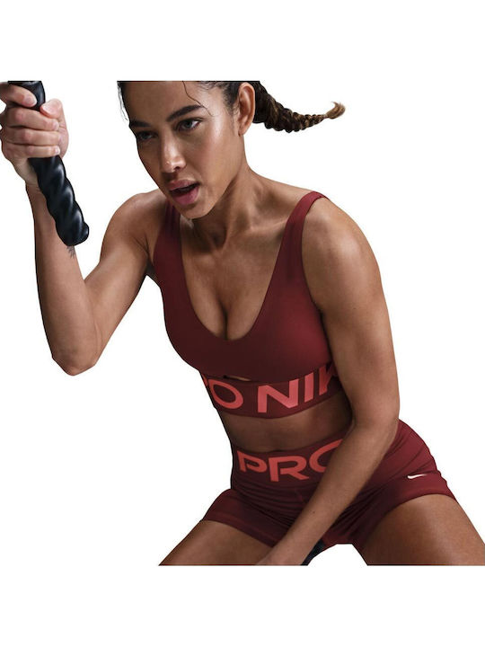 Dri-Fit Indy Women's Sports Bra with Removable Padding Burgundy