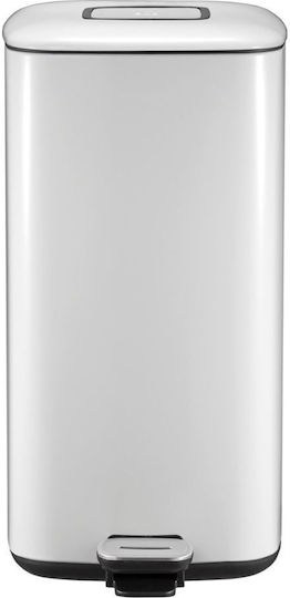 Eko Regent Waste Bin Waste made of Stainless Steel with Pedal White 20lt 1pcs