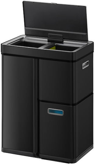 Eko Coș Mirage Plus De Gunoi Din Oțel Inoxidabil Cu Senzor Negru 60lt