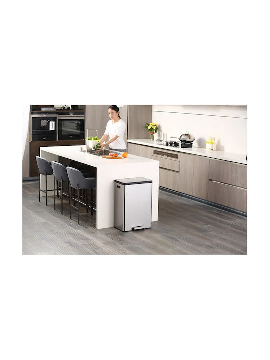 Eko Ecocasa Ii Waste Bin Waste made of Stainless Steel with Pedal Gray 45lt 1pcs