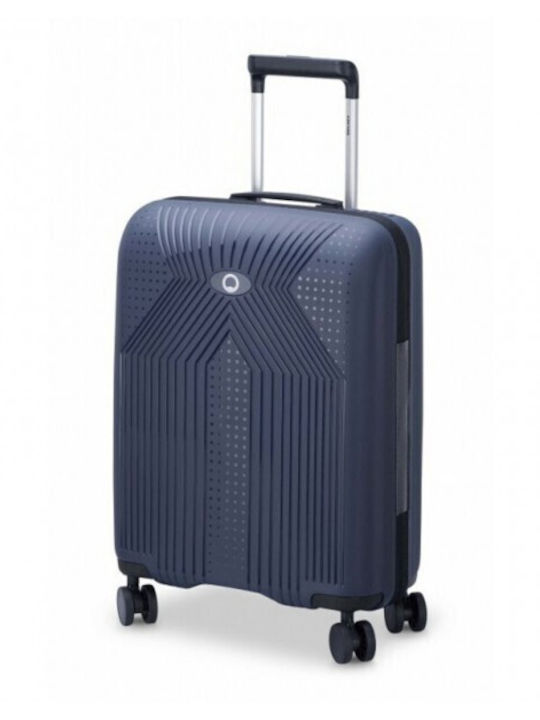 Delsey Ordener Kabinenreisekoffer Hartschalen Navy Blue mit 4 Räder Höhe 55cm