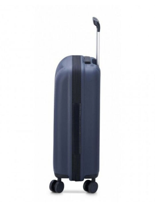 Delsey Ordener Kabinenreisekoffer Hartschalen Navy Blue mit 4 Räder Höhe 55cm