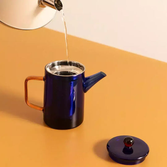 Create Ambar Ceainic Sticlă Albastru 350ml