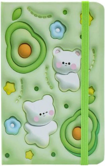 Tesoro Notebook 80 Sheets A6 Ruled with Elastic (Μiscellaneous Designs)