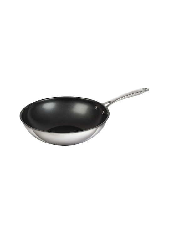 Kuhn Rikon Allround Wok din Oțel Inoxidabil cu Strat Antiaderent 24cm