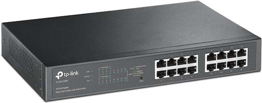 TP-LINK TL-SG1016PE Unmanaged L2 PoE+ Switch with 16 Gigabit (1Gbps) Ethernet Ports