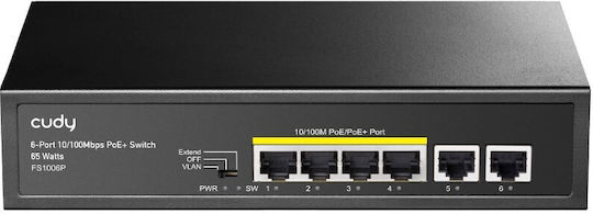 Cudy FS1006P v1 Unverwaltet L2 PoE+ Switch mit 6 Ports Ethernet
