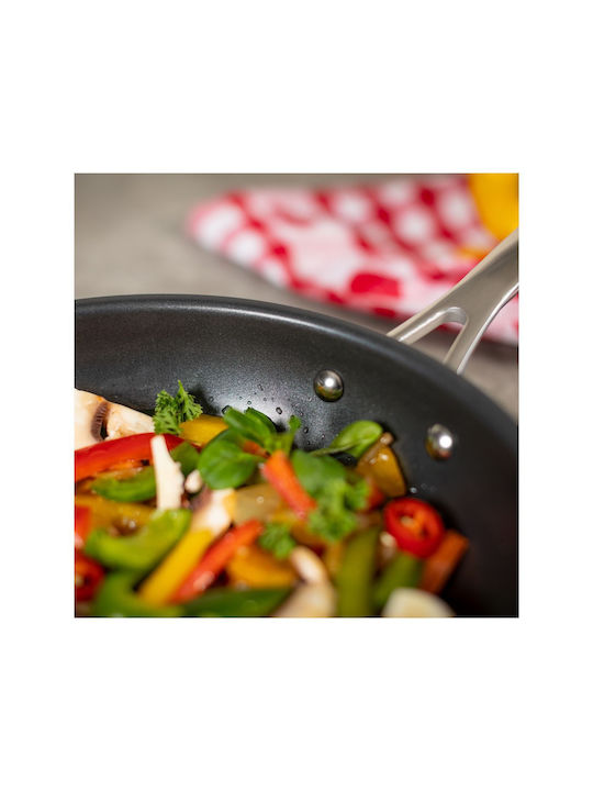 Kuhn Rikon Allround Wok din Oțel Inoxidabil cu Strat Antiaderent 24cm
