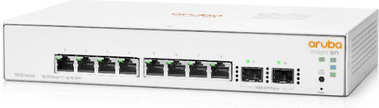 Aruba Instant On 1930 8G 2SFP Managed L3 / L2 Switch με 8 Θύρες Gigabit (1Gbps) Ethernet και 2 SFP Θύρες