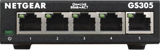 NetGear GS305 v3 Неуправляем L2 Switch с 5 Портове Гигабитови (1Gbps) Ethernet