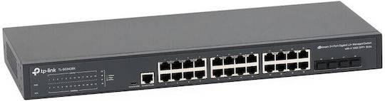 TP-LINK TL-SG3428X Managed L2 Switch with 24 Ethernet Ports and 4 SFP Ports