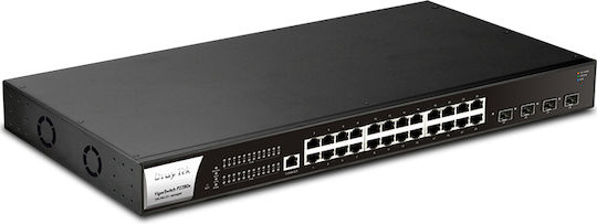 Draytek VigorSwitch P2280x Managed L3 / L2 PoE+ Switch με 24 Θύρες Ethernet και 4 SFP Θύρες