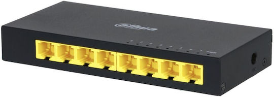 Dahua PFS3008-8GT v1 Unmanaged L2 Switch με 8 Θύρες Ethernet