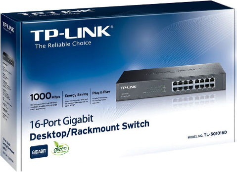 TP-LINK TL-SG1016D v1 Unmanaged L2 Switch με 16 Θύρες Ethernet