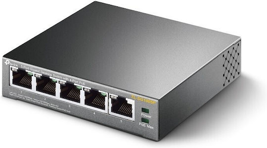 TP-LINK TL-SG1005P Unmanaged L2 PoE Switch with 5 Ethernet Ports