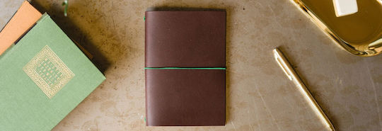 Paper Republic Pocket Carnet cu Elastic Maro