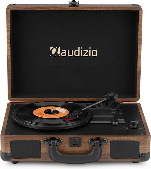 Audizio RP116W 102.073 Βαλιτσάκι Πικάπ με Προενίσχυση και Ενσωματωμένα Ηχεία Καφέ