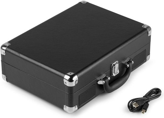 Audizio RP114BK 102.041 Βαλιτσάκι Πικάπ με Προενίσχυση και Ενσωματωμένα Ηχεία Μαύρο