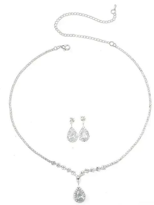 Set cu Colier & Cercei cu Pietre