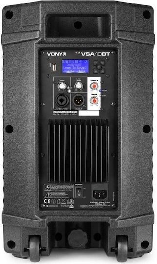 Vonyx VSA10BT 8715693312980 Active Speaker PA 200W with Woofer 10" 26.5x31x48cm.
