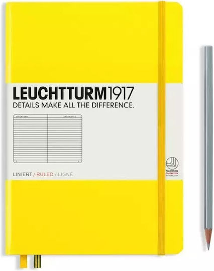 Leuchtturm1917 Carnet 125 Foi A5 Cu dungi Galben
