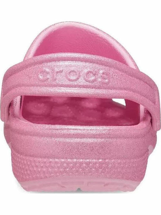 Classic Glitter Clog Παιδικά Ανατομικά Σαμπό Θαλάσσης Ροζ