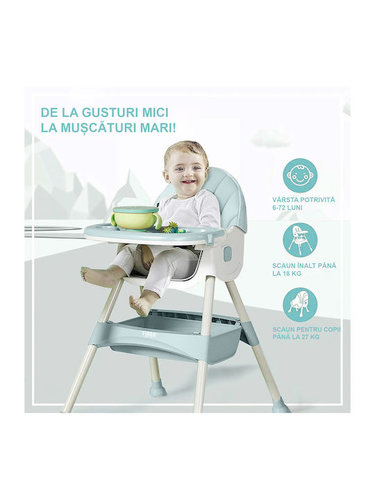 Figga Scaun De Masă Pliabil 4 În 1 Verde