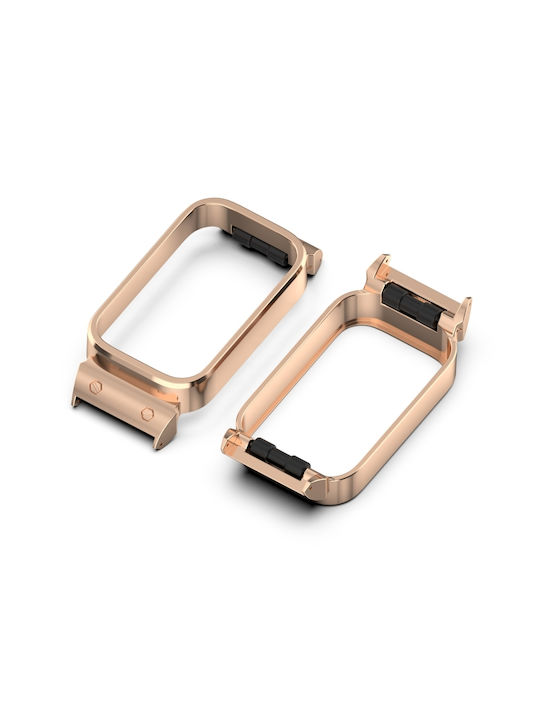 Προστατευτική Θήκη Ρολογιού Xiaomi Smart Band 9 Active Metal Frame Rose Gold Προστατευτική Θήκη Ρολογιού Xiaomi Smart Band 9 Active Metal Frame Rose Gold