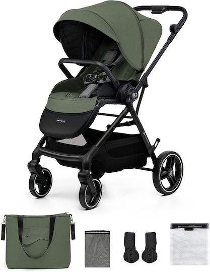 Kinderkraft Yoxi Sports Adjustable Baby Stroller Suitable for Newborn Green
