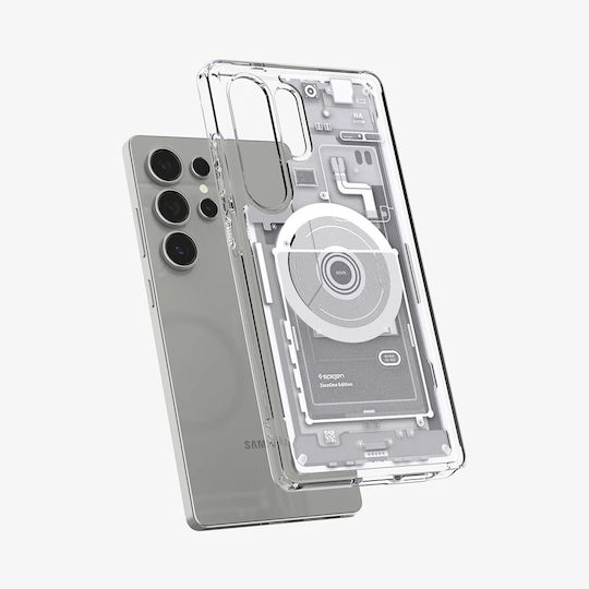 Spigen Ultra Hybrid Mag Umschlag Rückseite Silikon / Kunststoff 2mm Zero One White (Galaxy S25 Ultra,Samsung S25 Ultra)
