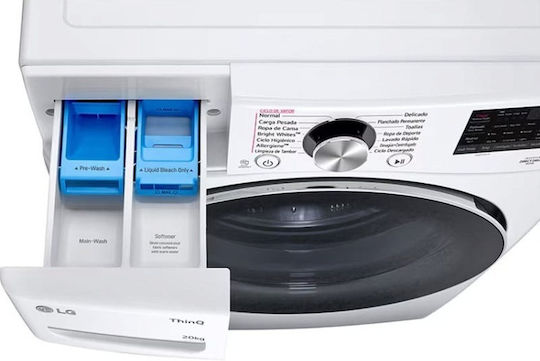 LG Πλυντήριο Ρούχων 20kg με Τεχνολογία Ατμού 1000 Στροφών AI DD F0P3CYV2W